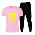 Messi 10 Printed Casual Tshirt and Trouser Summer Wear Cotton Fashion Colored Tees Export Quality T shirts For Men. 