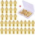 30 Pieces Mk8 Nozzle 0.4Mm  Nozzles Extruder Pt ad For  Makeot City Cr-10(1Pc Plastic Box). 