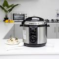 Original Geepas 6 Litre Electric Pressure Cooker GPC-307-6L Silver (2 Year Warranty). 