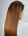 Rust Brown 30 Inch Long Extension 5 Clips Extension. 