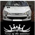 King of the Universe Sticker for Car15x4 inch. 