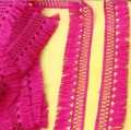 02 yard (gaz) fancy Shuttle Jhalar Lace / tassel lace for clothes, dupatta , suit / milky lace for girl & women. 
