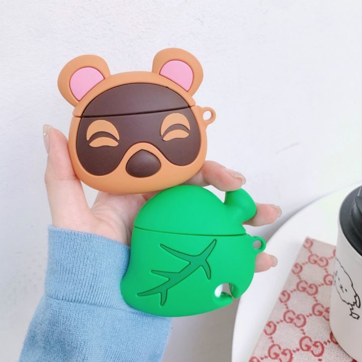 For Airpods pro Case Cute Animal Crossing Wireless Bluetooth Earphone Case for AirPods 2 Headphones Case Box Soft Silicone Cover
