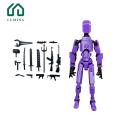 Lumina Multi-jointed Movable Robot Model 3d Printed Multi-jointed Robot Action Figure Movable Joints Model for Kids Adults Desktop Decoration Ornament Perfect Gift Idea Painting Action Figure. 