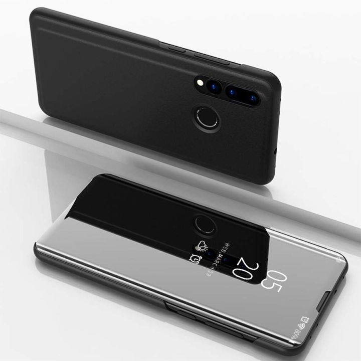 VIVO Y19 Luxury Glass Mirror Flip Case | Transform your phone into a stylish statement piece with complete 360° protection.