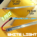 White and Warm(Golden / Yellow) Direct AC-220 Volt SMD Strip Light 30cm / 12inch (72 SMD LEDs High Brightness Night Bar Strip) Energy Saving for Home Kitchen Cabinet Wall Decor. 