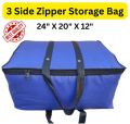 Storage Bag 24" x 20" x 12" Clothes Storage Box Foldable Closet Organizers Storage Containers with Durable Handles Thick Fabric Storage Closet Organizer Bag. 
