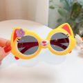 New Sunglasses For Children Girls Fashion Cartoon Baby Shading Sun Glasses Kids Cat Eye Little Cat Shape Glasses UV400 Eyewear. 
