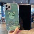 Phone Case For Realme C30 Back Cover Shiny Ring Case Glitter Soft Transparent Gloomy Bear Cases for Realme C30 Back Cover Stars Moon Girls. 