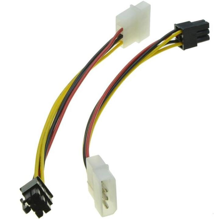 5x Molex Kabel 8Pin Vrouwelijk naar 2X 4Pin Mannelijke PCI Express Kabel 18cm Pin om Pin - Adaptout Frans Merk