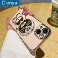 dienya For MOTOROLA G9 Play Case Cartoon Cute Doraemon Folding Stands Phone Case New Design Thin Plating Pattern Casing Full Lens Cover Camera Shockproof protective Softcase. 