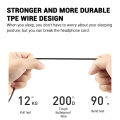 ASMR Earphone Hifi Headset Noise-Cancel Sleeping Earbud Soft Silicone Headset TPE Wire No Ear Pressure Earbuds For Xiaomi Huawei. 
