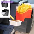 Car Snack Organizer Universal Car Air Vent French Fries Holder with Seasoning Box Auto Snacks Storage Case for Car French Fries Cup. 