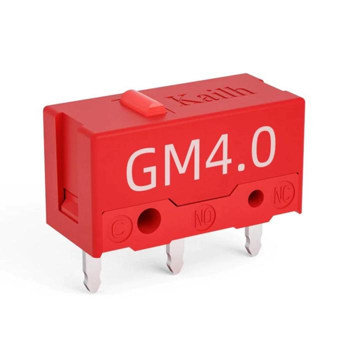 2 Pcs Kailh GM 4.0 Red 60M Microswitch - Gaming Mouse Replacement Buttons - 60 Million Clicks