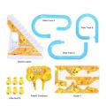 BAREPEPE Baby Happy Duck Track Set Toys for Kids Climbing Stairs Dancing Duck Slide Toy with Light and Music - 3 Piece Small Duck. 