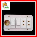 Electric Extension Board Wall Electric Board High Quality PVC Box & Fibar Sheet Piano Switch Sockets (5 Points). 