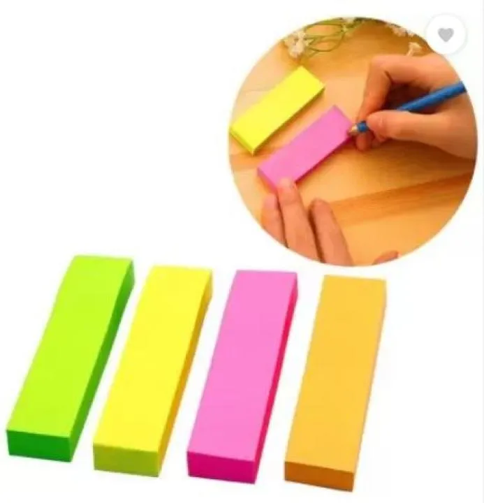 Multicolor Sticky Note Pads, Bright Colors Self Stick Writing Pads 3X3 ...