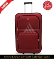 AH Soft Side Suitcase Quality Extra Large Pocket Style (32 Inch) Luggage | Durable Extra Large Travel Trolley Suitcase | Strong Zippers With Lock. 