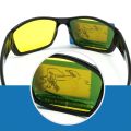 NEWBOLER Polarized Fishing Sunglasses Brown Yellow Lenses Night Version Men Glasses Outdoor Sport Driving Cycling Eyewear UV400. 