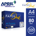 PaperOne Digital 80Gsm A4 Printing Paper ( 1 Box Pack of 5 Reams ) - a4 rim 80 gms - Indonesian imported. 