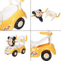 Mickey Mouse 4 Wheel Push Car For Kids, Toddlers, Flashing Light & Music Minnie Mouse Cartoon Character Ride On Car 4 Wheels with Storage Buggy for Children Indoor Outdoor Ride For Baby Girl & Boy. 