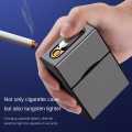 Cigarette Case With Rechargeable Electric Lighter - Exclusive Cigarette Case with 20 Cigarette Capacity. 