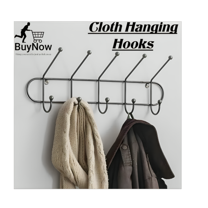 cloth hanging hooks- wall mounted cloth hanging stand-hooks