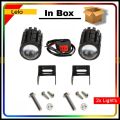 Mini Projector Lens Spotlight For Bikes And Cars (Full Set) Waterproof Auxiliary Led Fog Lamp German Technology. 