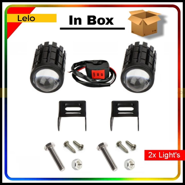 Mini Projector Lens Spotlight For Bikes And Cars (Full Set) Waterproof Auxiliary Led Fog Lamp German Technology
