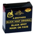 K.BROTHERS Original SOAP Black Spot Mask on Face Thailand. 