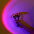 Remote Control RGB Sunset Lamp Projector 16 Colors Changing RGB, Sun Set Lamp for Mobile Photography/ Studio Lighting Backgrounds Accessories Lighting Kit Wallpaper Tiktok_ atmosphere lights Table Lamp for bed room decoration items for girls. 