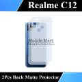 2Pcs Realme C12 Back Matte Protector Soft film Protection Soft Skin Sheet For C12. 