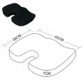 QS ENTERPRISE FOUNDCOOL Universal Memory Foam Car Seat Cushion for Driving Booster Driver Seat Tailbone Back Pressure Relief Breathable Pad for Cars Trucks SUVs Vehicles Office Chair Wheelchair - High Qualiy. 