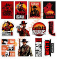10 Pcs Red Dead Redemption 2 Game Stickers Pack For Laptop,Desk, Notebook and  Mobile covers DIY Stickers - JangoMango Store. 