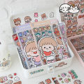 Panda Online 10 Sheets Cute Cream Rabbit PET Stickers Waterproof Album Diary Journal Decorative Scrapbooking DIY Sticker. 