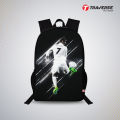 Traverse  Ronaldo Bags For Boys & Girls. Digitally printed on Fabric with latest technology. Dual Compartment large backpack Bags hand bag for girls bags for girls. 