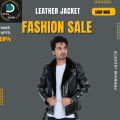 New Fashion Biker Style Black PU Leather Jacket. 