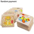 3D Wooden Jigsaw Puzzles For Child's Development - Early Education, Brain Teaser and Shape Matching Toy. 