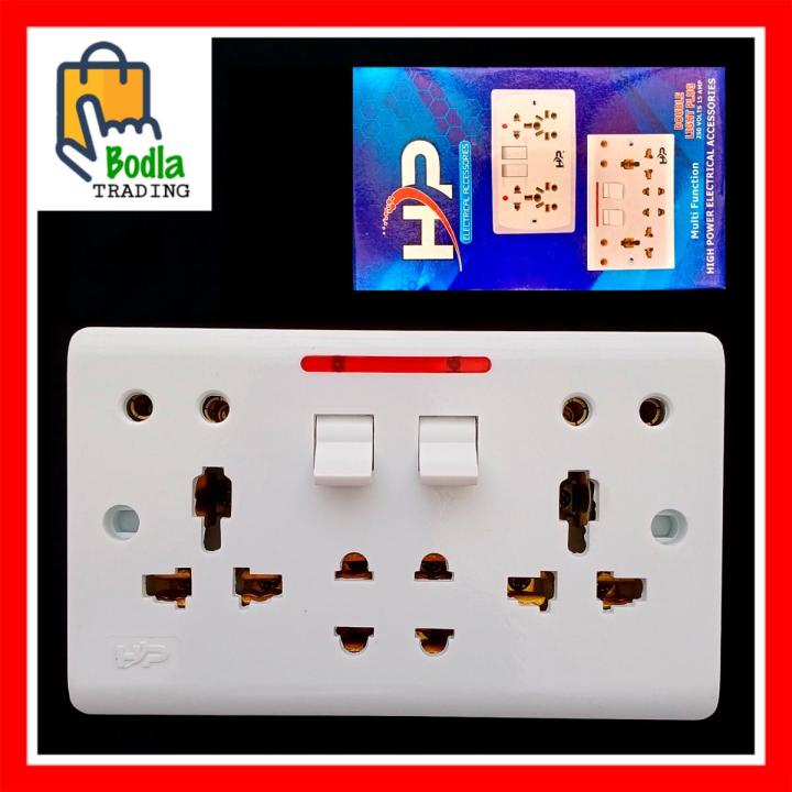 Universal Multi Plug Socket (5 in 1) Double China Fitting Sheet China Switch Board