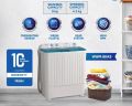 Haier Washing 08kg/ Twin Tub / Semi Automatic/ HWM 80-AS (Gear System/ Virgin Plastic/Overheating Sensor/ High RPM) 10 Years Warranty.. 
