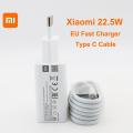 Original Xiaomi Mi 22.5W Fast Charger EU Power Adapter 100cm Type C Cable For Mi 10 9 9t 8 SE CC9 A3 Mix Redmi Note 7 K20 pro. 