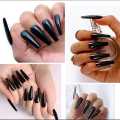 100 pcs Coffin Shape Nails For Girls, Artificial Nails, Nails For Girls Beautiful Fancy Nails Fake Nails , Acrylic Nails Nails Kit 100 pcs Set Colorful  Falsee Nails. 