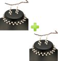 New Hot Fashion Jewellery Set Pearl Choker Necklace Ladies Collar Cross Strand Beads Chokers Love Pendant Necklace Bohemian Neck Chocker Necklace Jewelry Birthday Gift for Women Girls. 