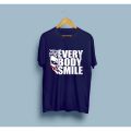 Every Body Smile Joker Printed Cotton Halfsleeves Oneck Tshirt. 