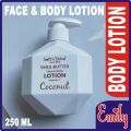 Emily Soft N Shine Shea Butter Face and Body Moisturizing Body Lotion with vitamin E choose any from Peach, Avocado and coconut variants flavors for All Skin Types 250 ml Best Absorbing for Day & Night. 