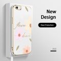 Flower Style Casing for OPPO A83 A57 2016 A59 F3 Lite New Design Square Shape Phone Case Soft Plating Case Cover with Free Lanyard. 