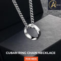 Silver & Golden Ring Locket/Pendant/Necklace for Girls & Women. 
