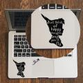 Peter Pan Quote Laptop Sticker for Macbook Air 13 Pro 14 16 Retina 12 15 Inch Mac Mouse Pad Skin Vinyl Notebook Trackpad Decal. 