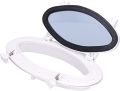 Seaflo Boat Oval Shape Porthole Window With White ABS Plastic Trim Port Hole. 
