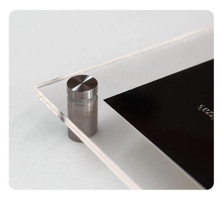 Stainless%20Steel%20Glass%20Spacer%201%20inch%20Heavy%20Duty%20Mount%20Stand%20Off%20Bolts%20Screws%20Studs%20For%20Glass/Acrylic%20Sheets%20Designer%20Sheets%20,%20Pack%20Of%204,%208%20And%2020%20-%20Image%205